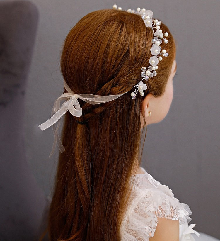 P-1103 Enchanting Princess Flower Girl Headband