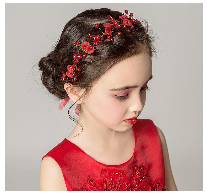 P-1103 Enchanting Princess Flower Girl Headband