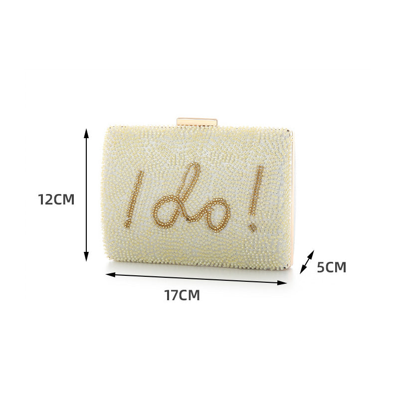 EC-0715 I do! Wedding Beaded Clutch