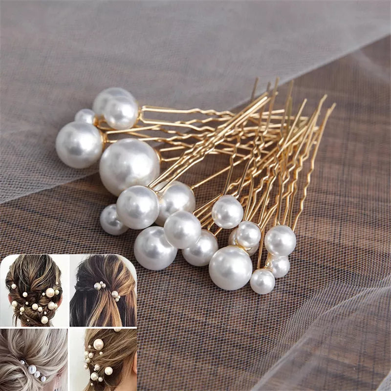 A-654 Bridal Hair Pin Collection - Pearls, Rhinestones, Flowers