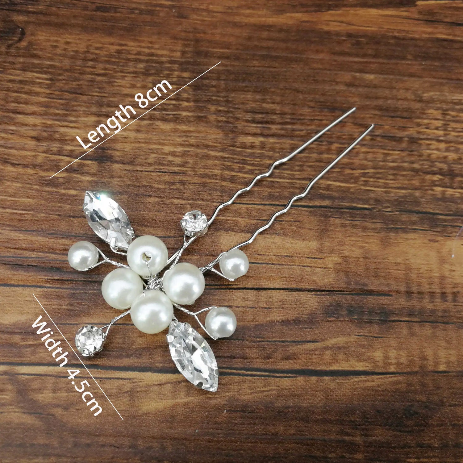 A-654 Bridal Hair Pin Collection - Pearls, Rhinestones, Flowers