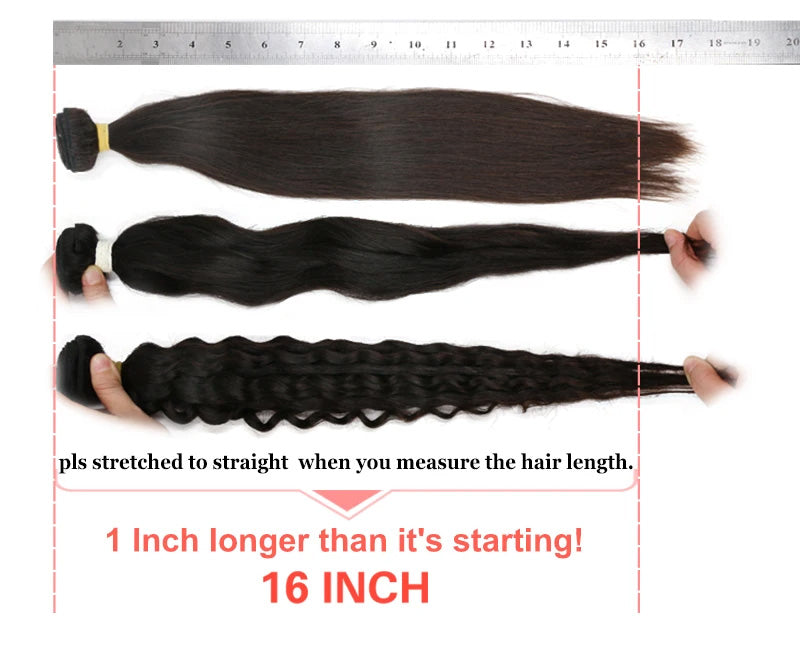 E-6913 Straight Fish Line 100% Human Hair Extensions