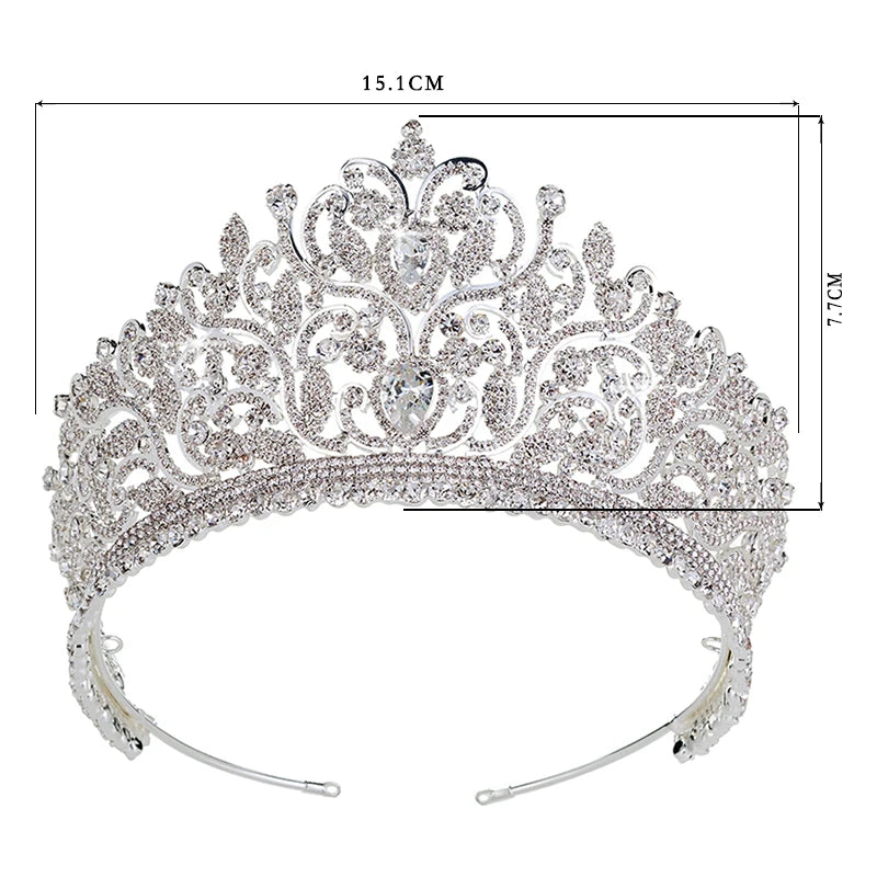 T-621 Vintage Styled Luxury Wedding Crown