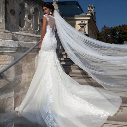 V-0149 One Layer 2m Tulle Wedding Veil