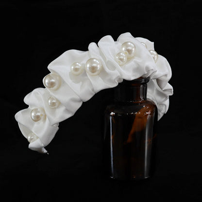 VH-0414 Satin with Pearls Hairband