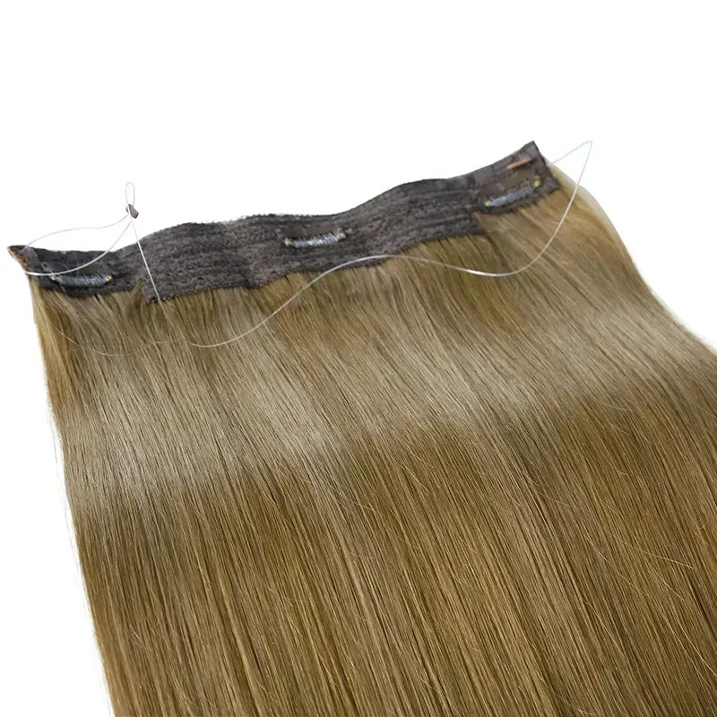 E-6913 Straight Fish Line 100% Human Hair Extensions