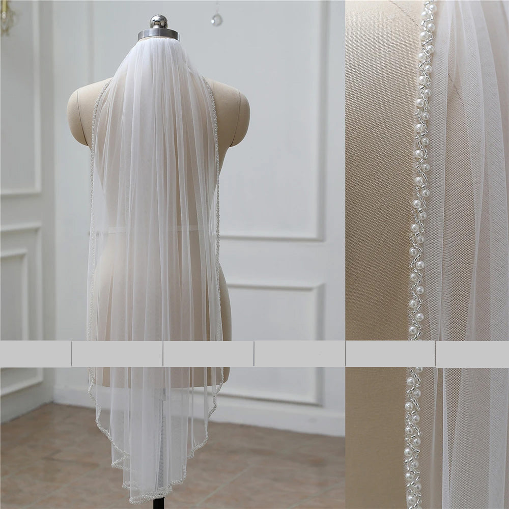 V-0223  1 Tier Wedding Veil