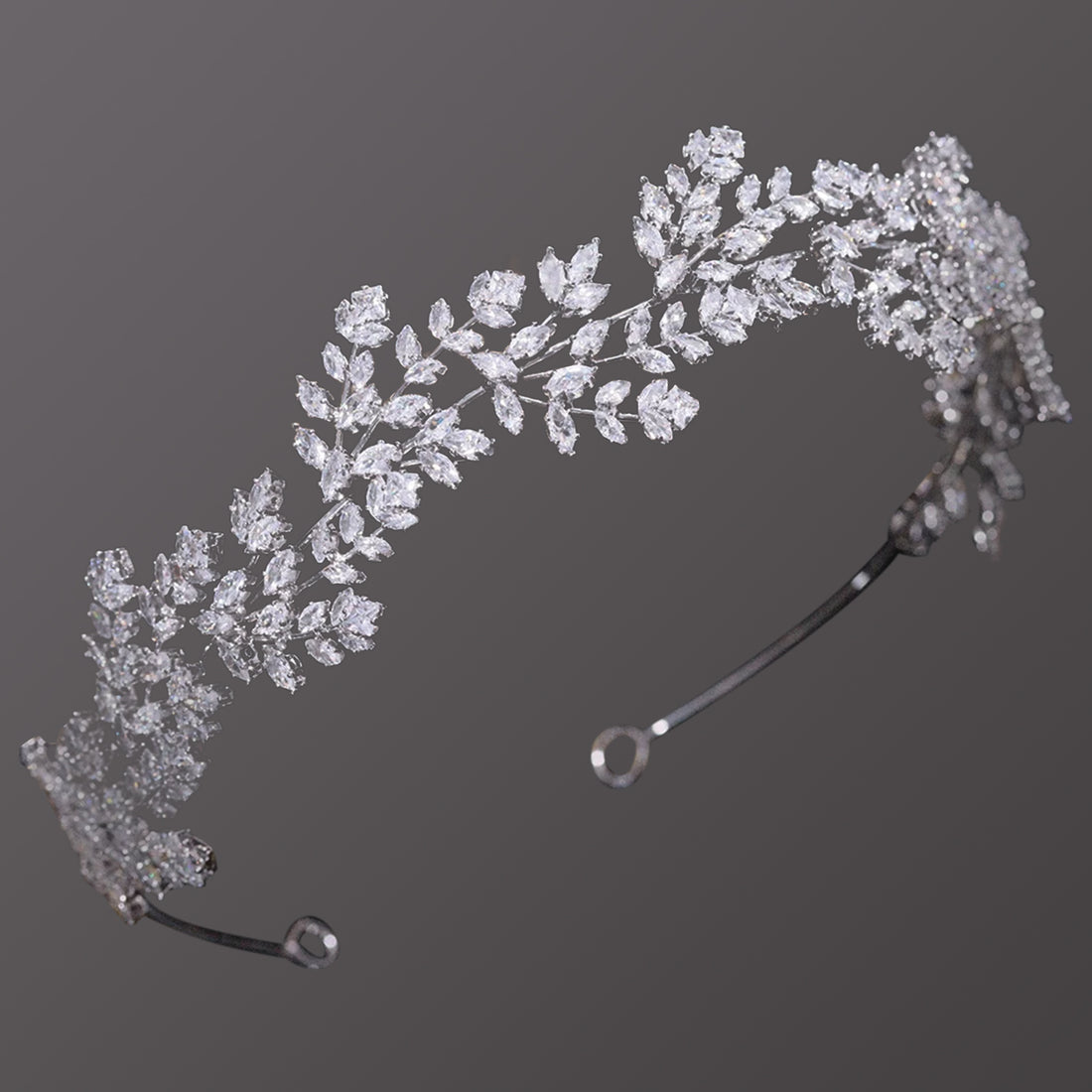 T-0123 Cubic Zirconia Wedding Bridal Hairband 👑