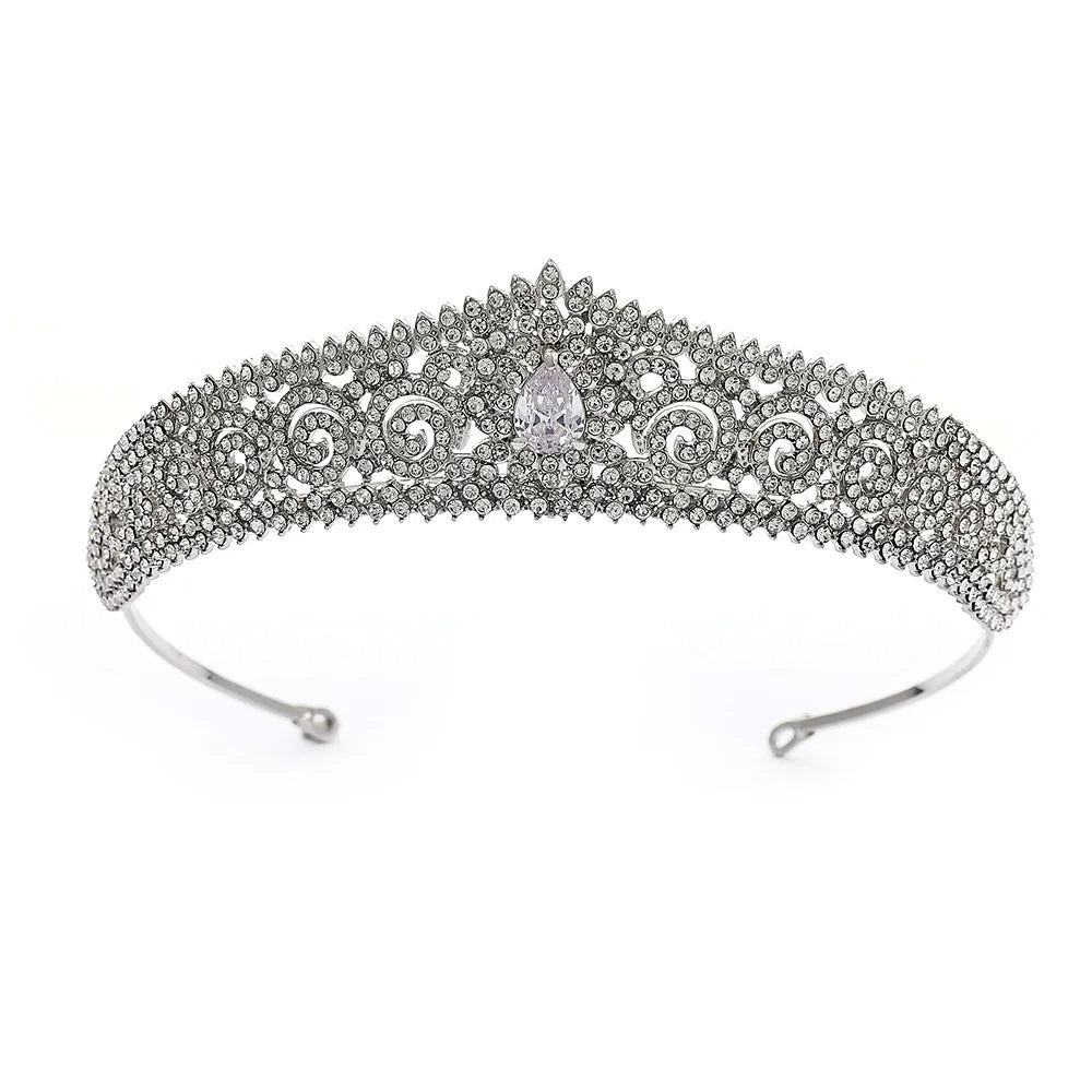 T-0126 Bridal Tiara with Quality Rhinestones