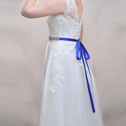 EC-0121 Crystal Rhinestone Wedding Dress Sashes