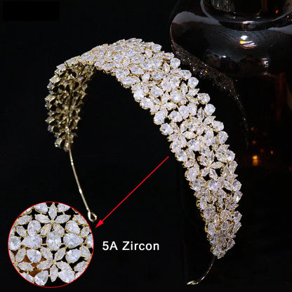 VH-7171 Cubic Zirconia Bridal Headbands Collection II