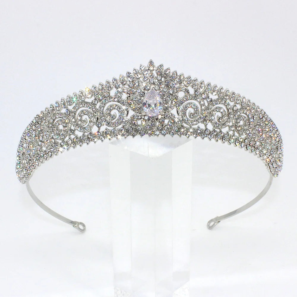 T-0126 Bridal Tiara with Quality Rhinestones