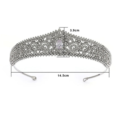 T-0126 Bridal Tiara with Quality Rhinestones