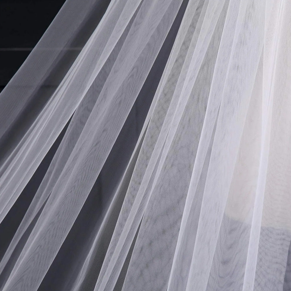 V-0321 Ivory 4 Meter (13.123 ft) Cathedral Wedding Veil