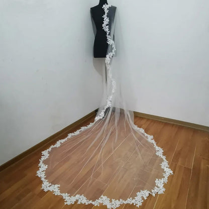 V-0123 Ivory/White Wedding Veil